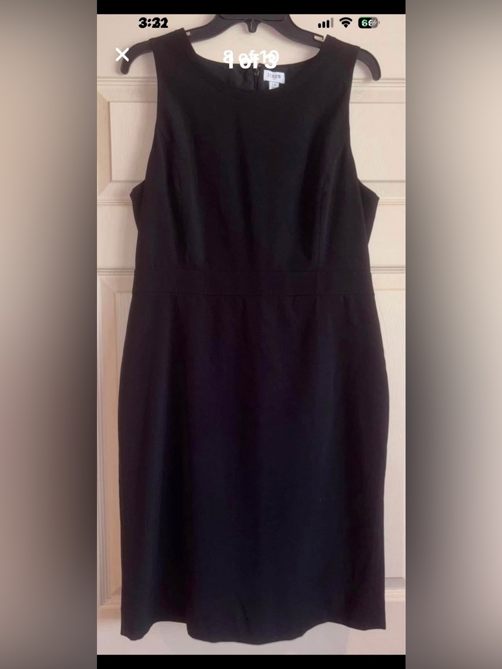 J. Crew Black sleeveless Sheath Dress 12 Worn ONCE EUC